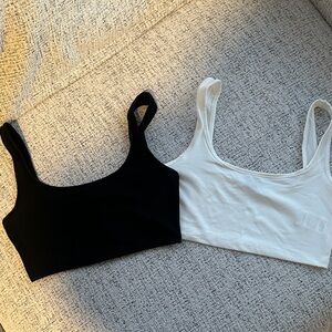 Black and White Crop Tops